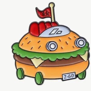 Patty wagon enamel pin